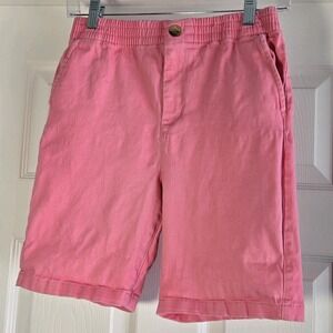 Janie‎ And Jack Boys Pink Cotton Bermuda Shorts Size 14 Flat Front Pockets